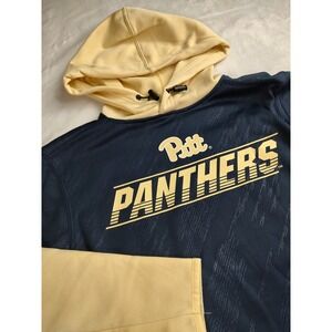 Colosseum Pitt Panthers Youth Hoodie Navy Gold Pullover XS 6-7 NCAA Football